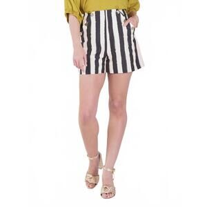 NEW EMILY MCCARTHY saylor shorts in stripe noir